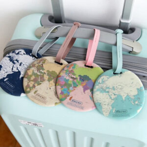 Luggage tag - World map design